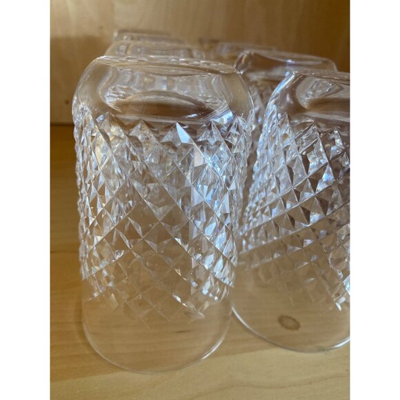 Set of 8 Vintage Waterford Alana Flat Tumblers 12 oz 4.5" H 1970s/80s Gothic Fon - Picture 9 of 13